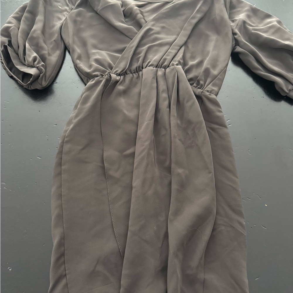 Amanda Uprichard Charcoal Gray Wedding Dress